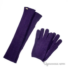 Перчатки и рукава трикотажные, фиолетовые
