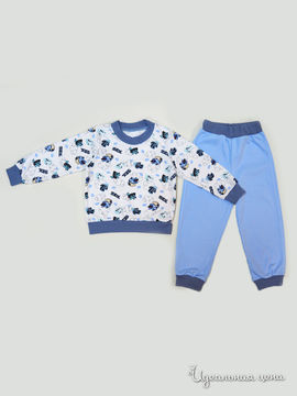 Пижама Figaro для мальчиков, цвет голубой/синий