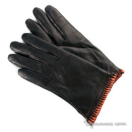 Перчатки , черные с оранжевым