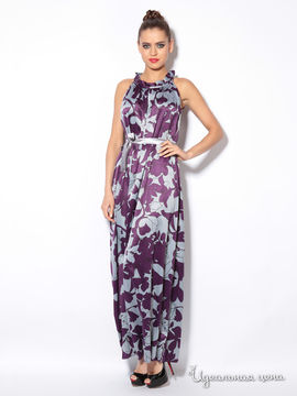Платье L.a.v.fashion, цвет фиолетовый, белый