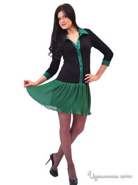 Платье Ladystyle, цвет черный, зеленый
