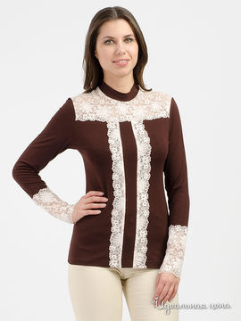 Блуза Adzhedo, цвет коричневый, бежевый