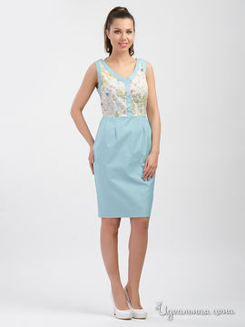Платье IMAGO,  цвет мультиколор бирюза