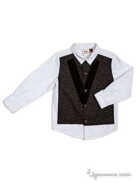 Рубашка Fore!!Axel&Hudson для мальчика, цвет белый/черный (White)