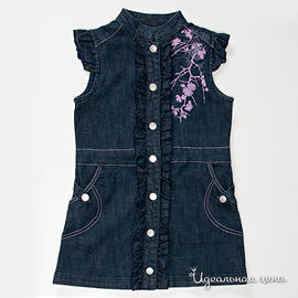 Платье Coccodrillo "NATURE DREAM" для девочки, цвет темно-синий, рост 104-128 см