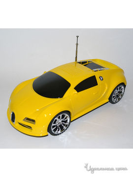 Музыкальный проигрыватель Дизайнерские аксессуары vebtoy "Bugatti Veyron", цвет желтый