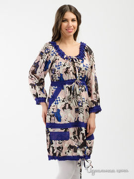 Платье New Lait, цвет мультиколор/синий