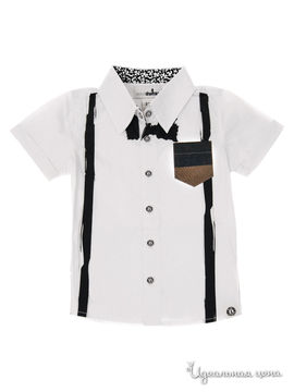 Рубашка Mini Shatsu для мальчика, цвет белый, черный