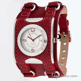 Часы Dolce&Gabbana женские, цвет серебро / бордовый
