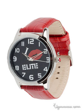 Часы наручные Elite, цвет красный