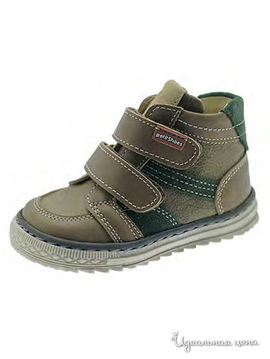 Ботинки Petitshoes для мальчика, цвет светло-коричневый, зеленый
