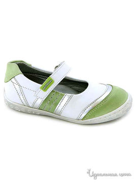 Туфли Petitshoes для девочки, цвет серый, зеленый