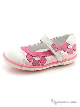 Туфли Petitshoes для девочки, цвет белый, розовый