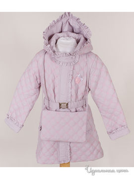 Пальто Comusl для девочки, цвет серый, розовый