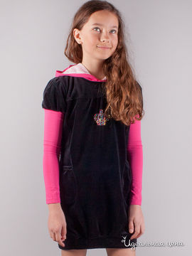 Платье Comusl для девочки, цвет черный, розовый