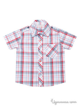 Рубашка Playtoday для мальчика, цвет красный, синий, голубой, серый