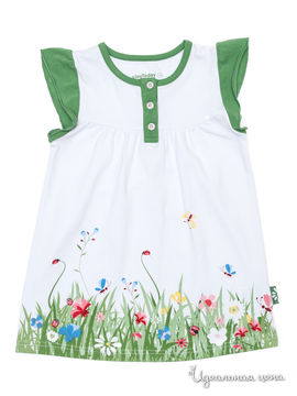 Пижама PLAYTODAY для девочки, цвет белый, зеленый
