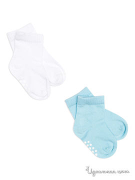 Носки Playtoday для мальчика, цвет белый, голубой