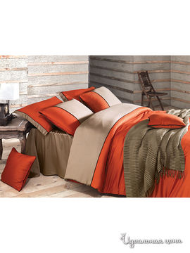 Комплект постельного белья ISSIMO евро, цвет оранжевый