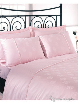 Комплект постельного белья ISSIMO евро, цвет розовый