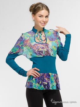 Блуза Adzhedo, цвет бирюзовый
