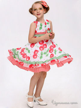 Платье Wonderland для девочки, цвет белый, красный
