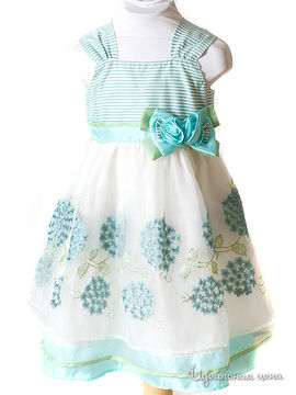 Платье Wonderland для девочки, цвет белый, голубой