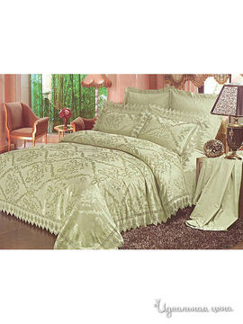 Комплект постельного белья семейный "Kazanov.a." "Людвиг", цвет зеленый, оливковый