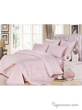 Комплект постельного белья семейный "Kazanov.a." "Роза кантри", цвет розовый