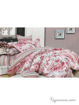 Комплект постельного белья 1.5 спальный "kazanov.a." "Розарий", розовый