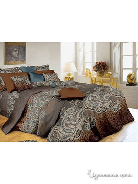 Комплект постельного белья семейный "Kazanov.a." "Эсмеральда", цвет коричневый