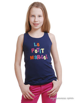 Майка Le Petit Marcel для девочки, цвет синий