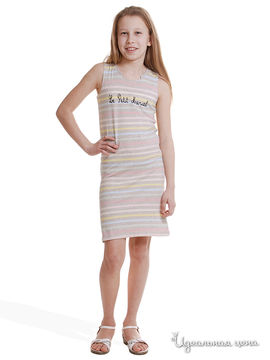 Платье Le Petit Marcel для девочки, цвет серый