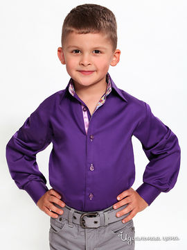 Рубашка Jess France для мальчика, цвет темно-фиолетовый