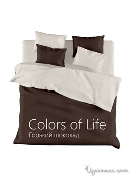Комплект постельного белья 1,5 спальный Goldtex, цвет коричневый, белый