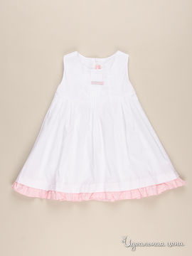 Платье Parvast для девочки, цвет белый, розовый