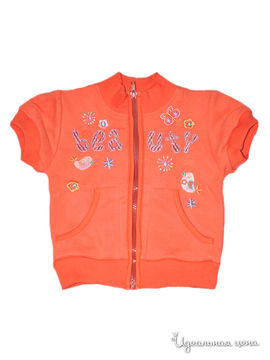 Толстовка Фламинго для девочки, цвет оранжевый