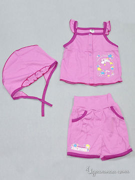 Комплект Фламинго для девочки, цвет фиолетовый