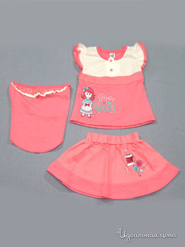 Комплект Фламинго для девочки, цвет коралловый