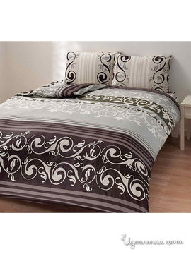 Комплект постельного белья семейный Тас, цвет серый