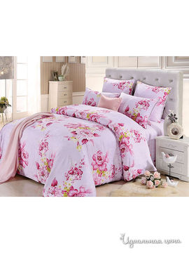 Комплект постельного белья 1.5-спальный "Kazanov.a.", цвет розовый