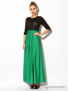 Платье L.a.v.fashion, цвет зеленый, черный