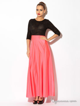 Платье L.a.v.fashion, цвет розовый, черный