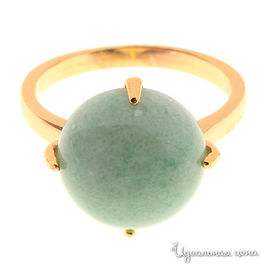 Кольцо Migura, цвет золотой, светло-зеленый