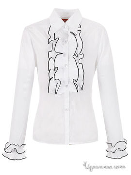 Блуза M & D для девочки, цвет белый