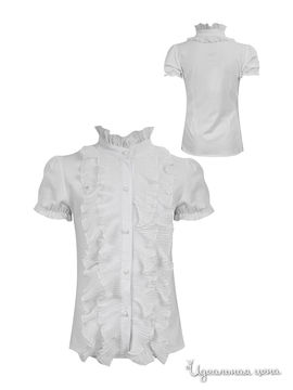 Блуза M&d school story для девочки, цвет белый