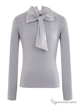 Блуза M&d school story для девочки, цвет светло-серый