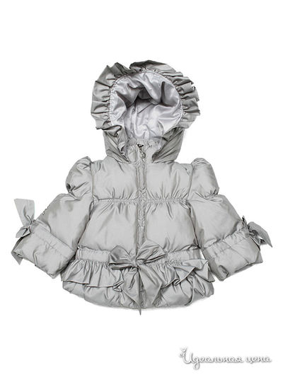 Куртка Favola di moda для девочки, цвет серый