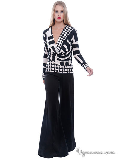 Блуза Analili, цвет черный, кремовый