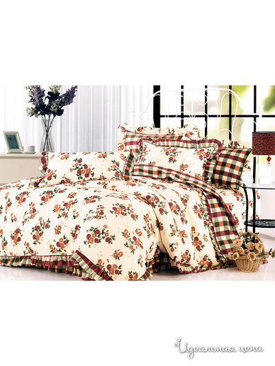 Комплект постельного белья, 1,5 - спальный Текстильный каприз, цвет Мультиколор